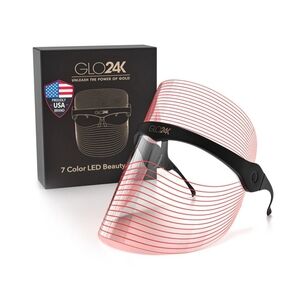GLO24K LED Light Therapy Facial Mask — Pink Gradient